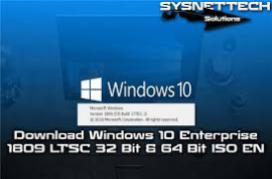 Windows 10 Enterprise LTSB 32 Bits PT BR
