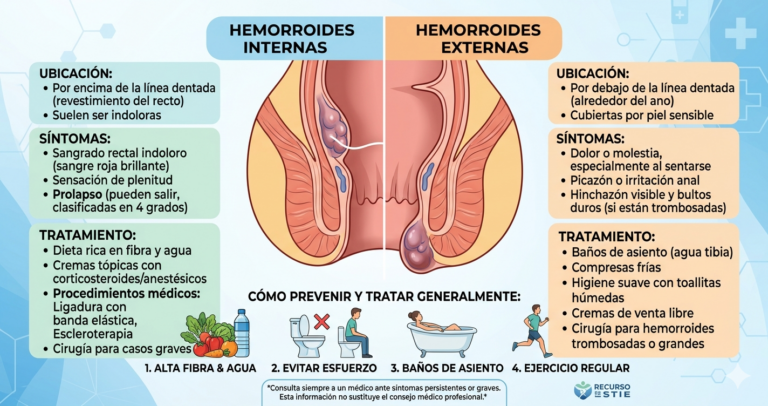 Hemorroides Internas vs Externas: Cómo Diferenciarlas y Tratarlas