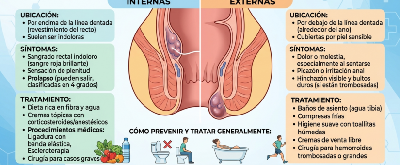 Hemorroides Internas vs Externas: Cómo Diferenciarlas y Tratarlas