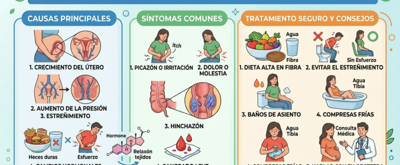 Hemorroides en el Embarazo: Causas, Síntomas y Tratamiento Seguro
