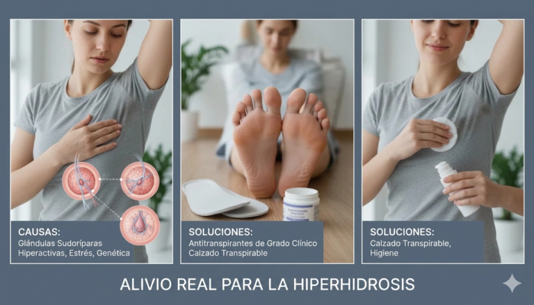 Sudoración Excesiva en Axilas y Pies: Causas y Soluciones Reales