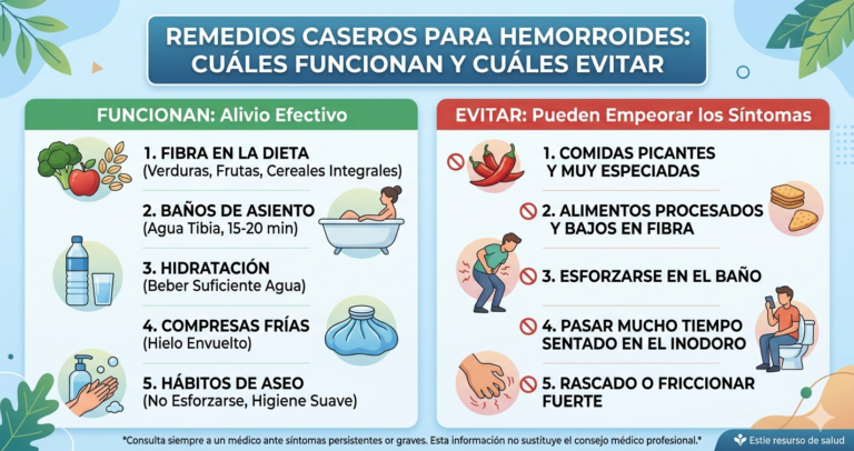 Remedios Caseros para Hemorroides: Cuáles Funcionan y Cuáles Evitar