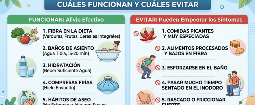 Remedios Caseros para Hemorroides: Cuáles Funcionan y Cuáles Evitar