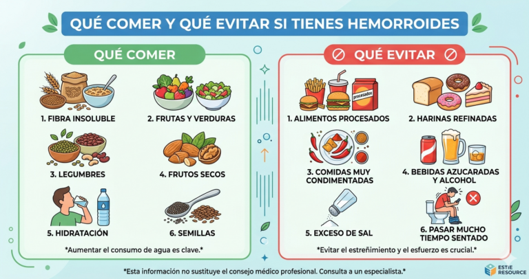 Qué Comer y Qué Evitar si Tienes Hemorroides