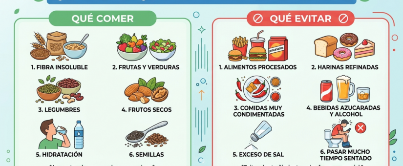 Qué Comer y Qué Evitar si Tienes Hemorroides